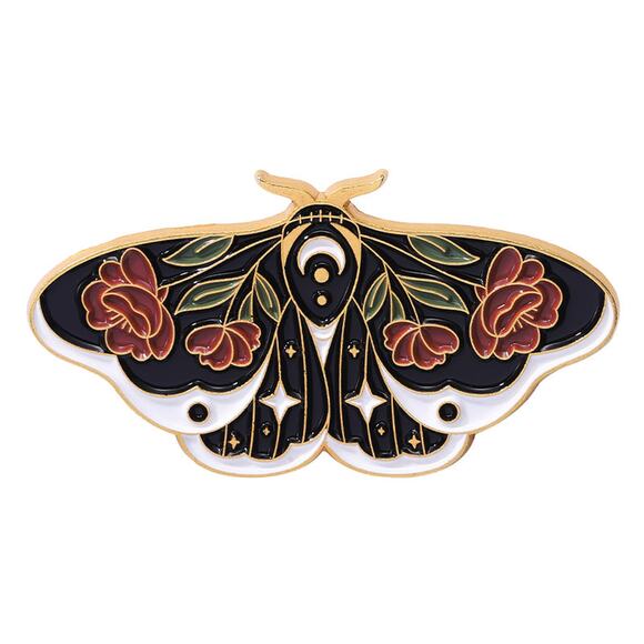Butterfly Moth Enamel Pins 235-1 - Picture 1 of 2